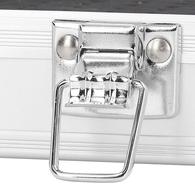 Nail Drill Bit Holder Storage Box, Multi Hole Nail Drill Bits Stand Displayer with Transparent Flip Cover, Nail Bits Organizers Container (Silver)