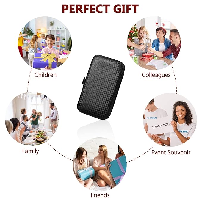 Geosar 12 Sets Manicure Set Nail Clippers Pedicure Kit 8 in 1 Stainless Steel Professional Grooming Kits Nail Care Tools with Travel Case for Men Women(Red Background)