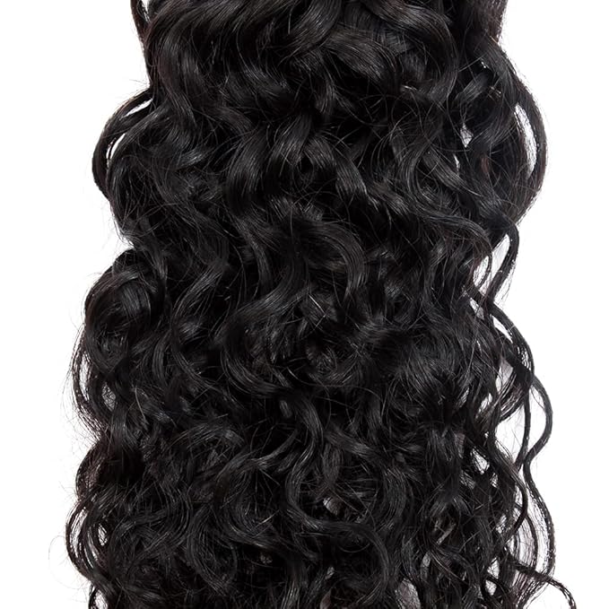 Human Hair Bundles Curly Weave Bundles Color 1B Curly Brazilian Human Hair Weave Extensions Soft and Silky for Black Women 26 28 30 Inch