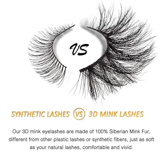 GOO GOO Mink Eyelashes, Daily Type Lashes 10mm to 18mm 5 Styles 10 pairs Multipack 3D Mink Lashes Natural Look Fake Eyelashes Wholesale Real Siberian Reusable Handmade False Eyelashes