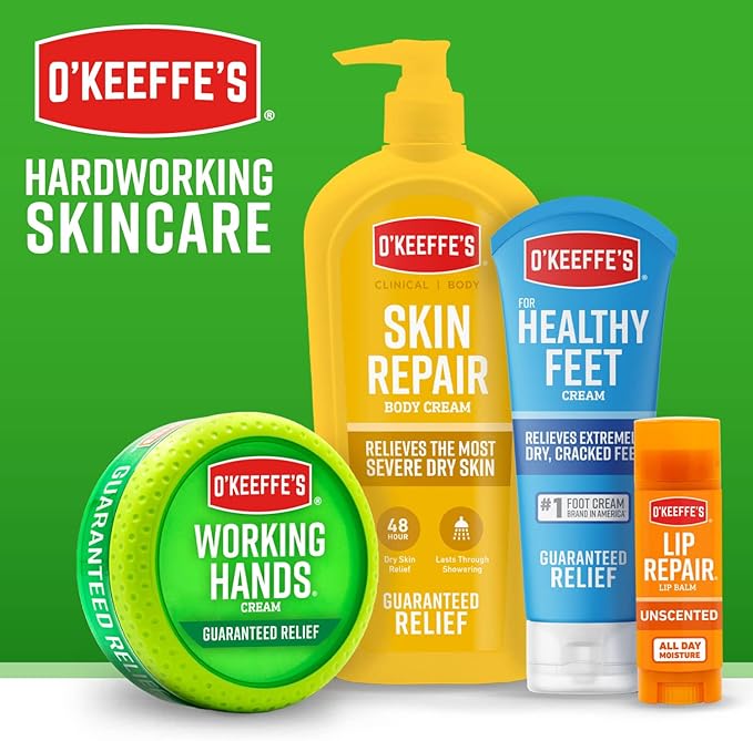 O'Keeffe's Working Hands Hand Cream, For Extremely Dry, Cracked Hands, 1 oz Tube, (Pack of 6)