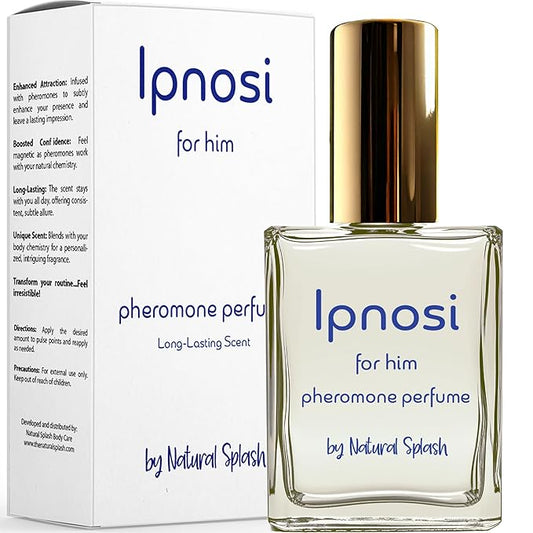 Ipnosi - Pheromone Infused Perfume For Him – Long-Lasting Fragrance – Essential Oil - By Natural Splash - (Ipnosi Men).