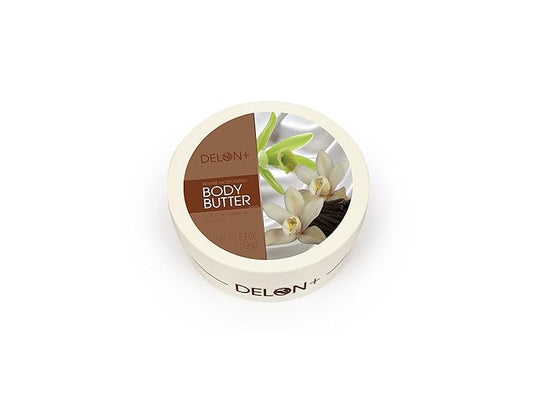 DELON Body Butter Vanilla, Off White, 6.9 oz
