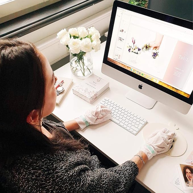 Extra Silky Hand Mask 5 Pairs, Moisturizing Gloves for Dry Hands with White Truffle, Green Caviar & Peptides, Repairing and Softening Hand Care Treatment for Aging, Cracked, and Dry Skin