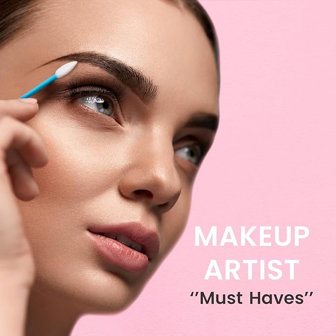 Fran Wilson EYE TEES COTTON TIPS 80 Count (6 PACK) - Precision Makeup Applicator, Double-sided Swabs with Pointed and Rounded Ends for Perfect Blending, Effective Cleaning and Precise Touch-ups