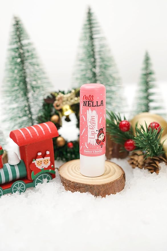 MISS NELLA Festive Dimond- Christmas Bauble Gift Set for Children, Nail Polish and Lip Gloss (2 nail polishes, 1 lip balm, 1 lip gloss, 3)