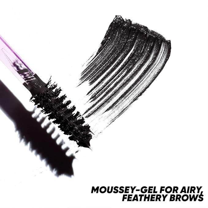 Kosas Air Brow Tinted Gel with Clean, Vegan Ingredients for Fluffy, Full and Healthy Brows, Longwear (Black)