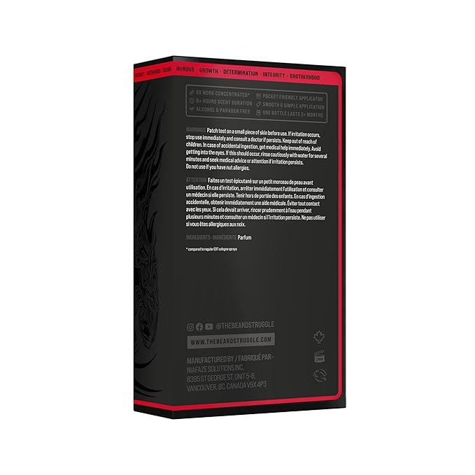 The Beast Line Cologne for Men by Beard Struggle - 6x Longer Than Traditional Colognes - Ragnarok Rising Eddie Hall Beast Line - Signature Edition - Mens Cologne, 15 mL Glass Roller Bottle