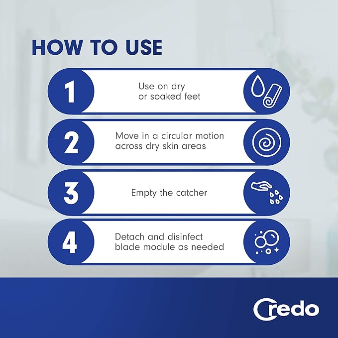 Credo Solingen Smart Cutter Callus Remover for Feet & Hand | Gentle Foot File & Foot Callus Remover | Callus Shaver Pedicure Supplies for Dry Cracked Feet & Flaky Skin