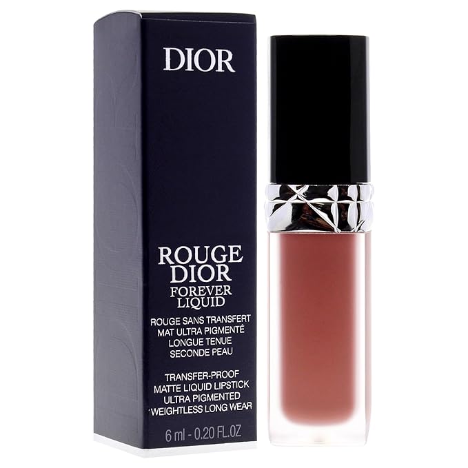Dior Rouge Forever Liquid Matte - 300 Forever Nude Style by Christian for Women - 0.2 oz Lipstick