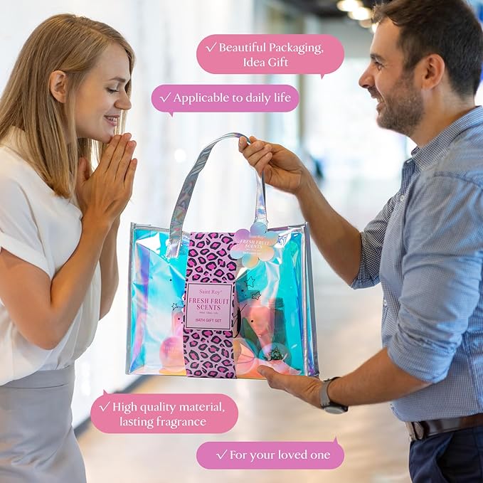 spa kit Gifts for Her, Spa kit for Women - Unique Gift Set for Teen Girls Tote Bag for Women, 13pcs Fresh Sents Gift Baskets for Girls with Body Lotion, Birthday Gifts for Daughter, Girlfriend