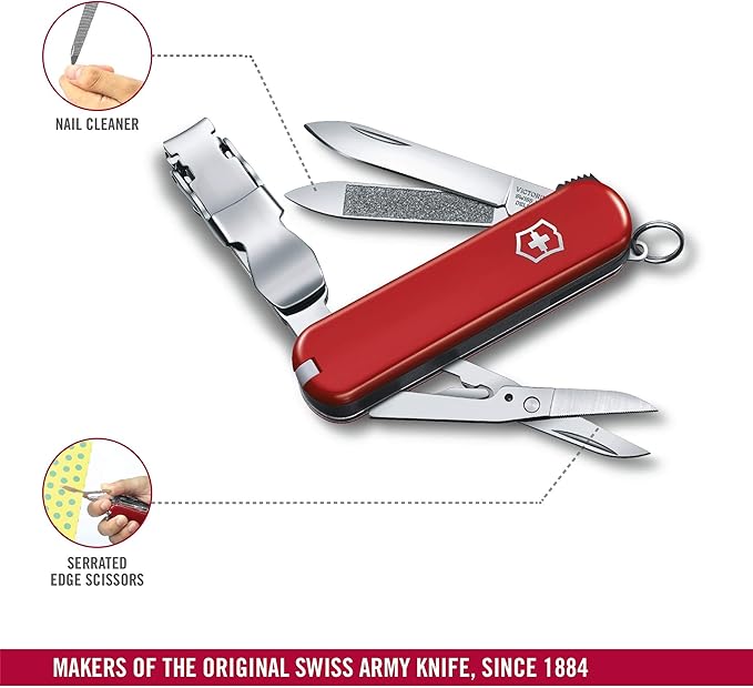 Victorinox 0.6463.T2 Folding Pocket Knife Nail Clip 580