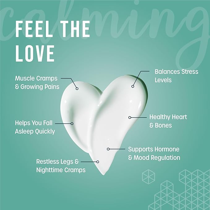 Unscented Magnesium Lotion for Sleep | 250mg per Teaspoon | We use Natural Shea Butter in Our Paraben-Free Magnesium Lotion for Leg Cramps | Each 6oz Bottle is Proudly Made in America