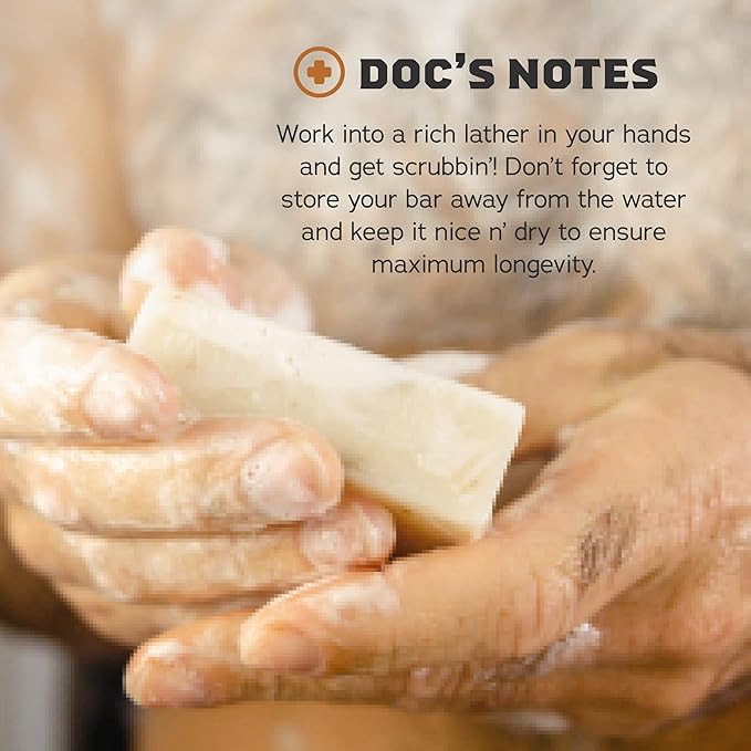 Dr. Squatch Natural Bar Soap for Men - Cold Process Soap with No Harsh Chemicals - Rainforest Rapids, Wood Barrel Bourbon, Coconut Castaway & Cedar Citrus (5 oz, 4-Pack)