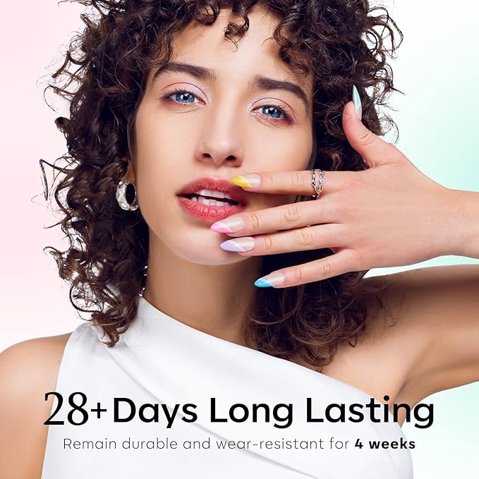 modelones Gel Nail Polish Kit, 6 Colors Dreamy Macaroon Pastel Gel Polish Colors Set Soak Off Soft Bright Purple Pink Blue Yellow Green