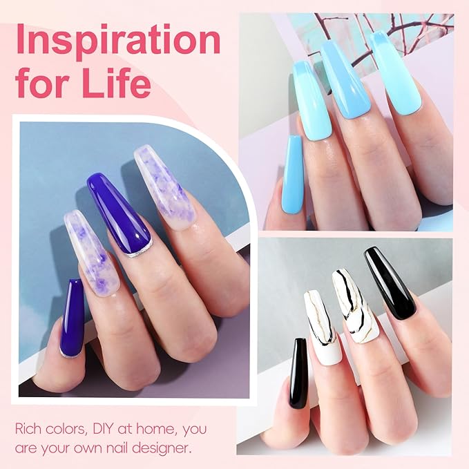 Gel Nail Polish Kit with U V Light and Drill 16PC Gel Polish Kit 4PC Poly Nail Gel Starter Kit 4PC Matte/Glossy/Glitter Base Top Coat Nail Stickers Manicure Tool Salon Gift for Women
