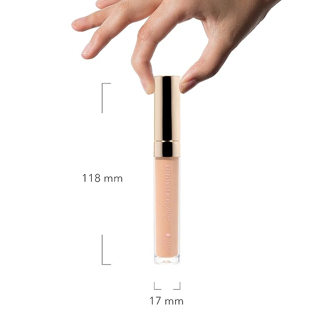 100% PURE 2nd Skin Concealer (Fruit Pigmented), Shade 3, Full Coverage, Lightweight, Liquid Concealer for Face, Under Eyes, Vegan Makeup (For Medium Skin w/Warm Gold Undertones) - 0.17 Fl Oz