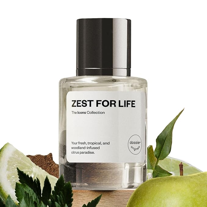 Dossier - ZEST FOR LIFE - Eau de Parfum - Perfume Luxury - Paraben-Free - Vegan - For Men - Fragrance 1.7 Fl oz (Spray 50ml)