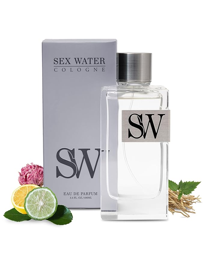 Sex Water Cologne for Men – 3.4 FL Oz Eau de Parfum Spray – Luxury Seductive Designer Summer Scent – Long Lasting, Hypoallergenic Masculine Romantic Men’s Fragrance Infused with Bergamot, Amber & Musk