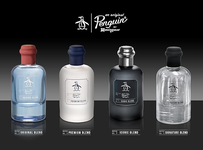 Original Penguin 4-Piece Mini Gift Set - fresh, aquatic, woody - men's mini cologne kit
