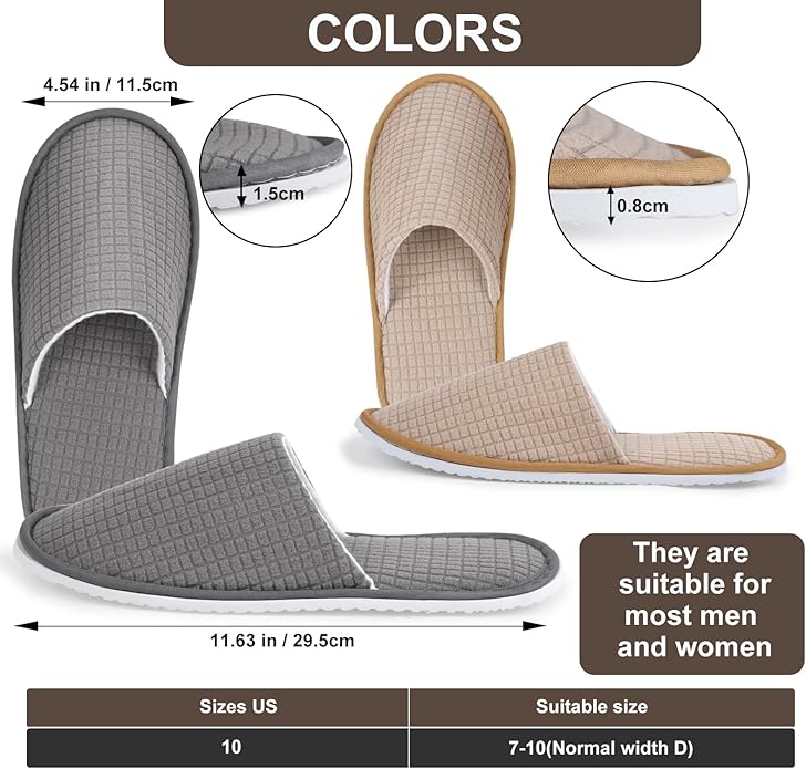 Pairs Spa Slippers, Non Slip Disposable Slippers For Guest, Washable Reusable, Which Can Be Used As Women Men, House, Indoor, Bathroom, Bedroom, Hotel, Bride Slippers