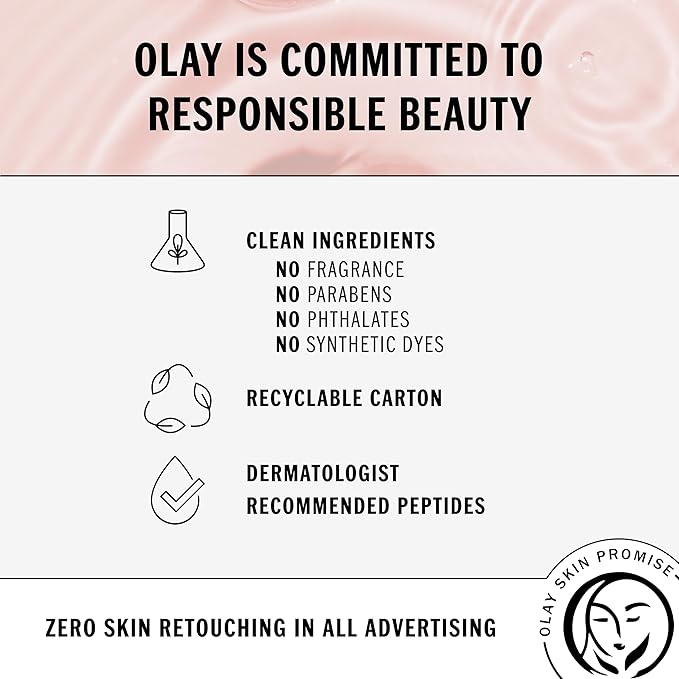 Olay Niacinamide + Peptide 24 Anti-Wrinkle Serum, Fragrance-Free, 1.3oz FL