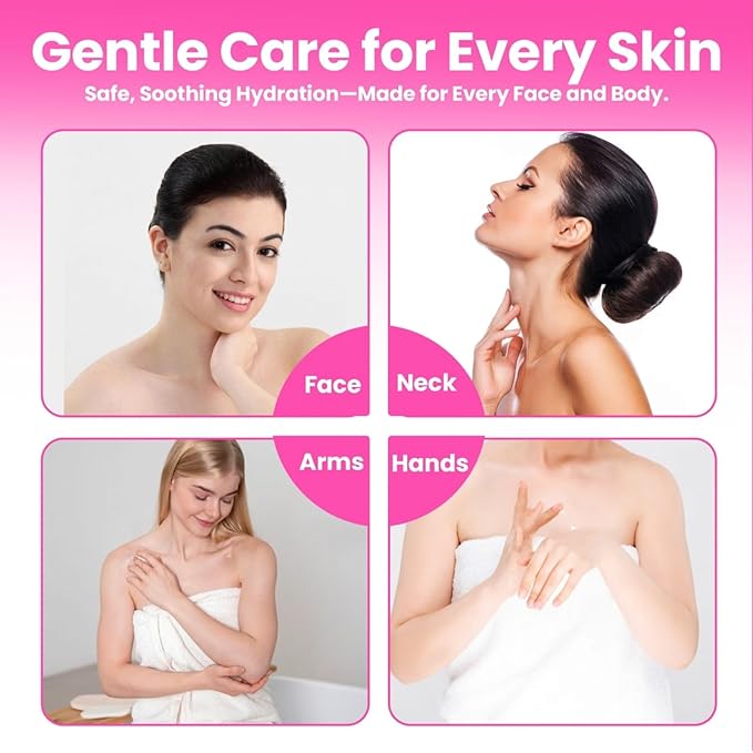 Moisturizing Facial Toner Lotion & Hydrating Face Serum, Hydrating Facial Toner with Fermented Rice Extract & Amino Acids + Organic Essence with Vitamin C & Ceramide for Daily Skincare