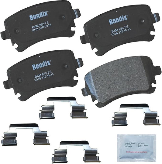 Bendix Priority1 CFM1018 Semi-Metallic Rear Brake Pads for Select Models Audi A4,A4 Quattro,A5,A5 A6,A6 A8 allroad,RS4,RS6,S4,S5,S6,S8,TT RS Bentley Continental,Volkswagen EuroVan,Phaeton,Transporter