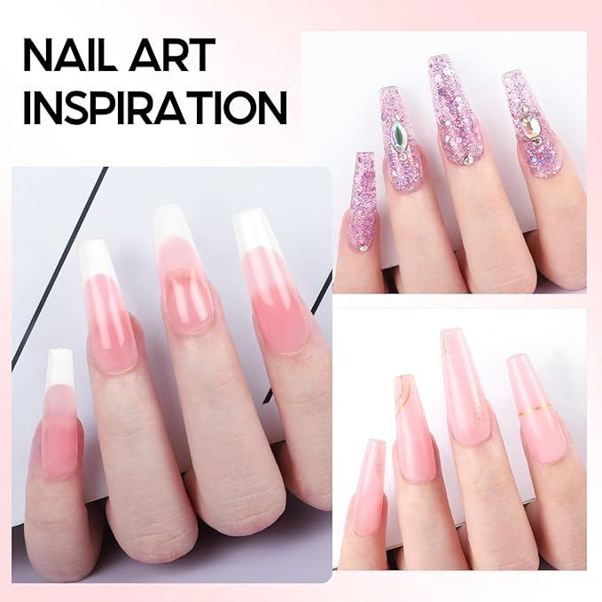 COSCELIA 41pcs Poly Nail Gel Kit Starter Kit with U V Light and Drill, 15 Colors 16ML Nail Extension Gel for Beginners with Everything Professional Nail Lamp Gifts for Women