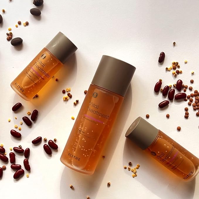 Blithe 8 Beans Clear Essence Toner Lotion Moisturizer - Elasticity & Skin Barrier Skin Care - Lightweight, Niacinamide Adenosine Vitamin E - Fermented Olive & Argan Oil (1.83oz)