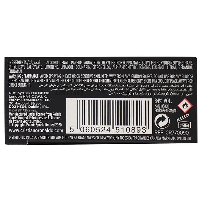 Cristiano Ronaldo CR7 Game On - Aromatic Fragrance For Men - 1.7 Oz EDT Spray