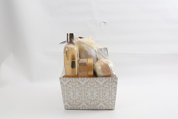 Spa Gift Baskets for Women, Spa Luxetique Spa Gifts for Women, Birthday Gifts for Women, 12pc Vanilla Bath Gift Set, Self Care Gifts for Women, Spa Kit for Women