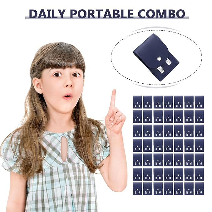 Geosar 50 Set Travel Manicure Kit Nail Clippers Pedicure Professional Nail Care Tools Stainless Steel Grooming Set with Portable Travel Case Gifts for Mother Father(Navy Blue)