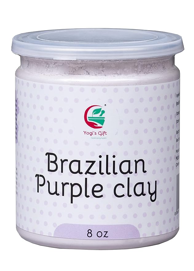Brazilian Purple clay 8oz | Soap Making Clay | Natural Purple Clay Powder for Soap Making | by Yogi's Gift ®