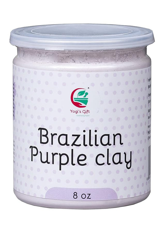 Brazilian Purple clay 8oz | Soap Making Clay | Natural Purple Clay Powder for Soap Making | by Yogi's Gift ®