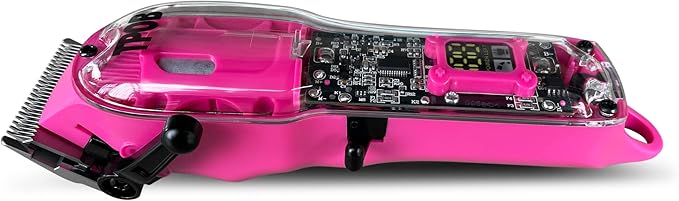 TPOB Slime 2 Candy Edition Barber Hair Clippers for Men 6800 RPM with Matte Pink Case and Taper Blade