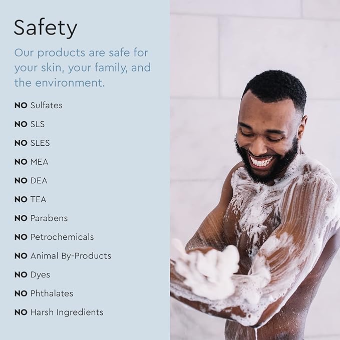 Puracy Body Wash, Natural Body Wash, 98.6% Pure Plant Ingredients, Moisturizing Shower Gel for Women Men Kids, Body Soap for Dry Sensitive Skin. Gently Scented with Citrus & Sea Salt, 12 Oz (2-Pack)