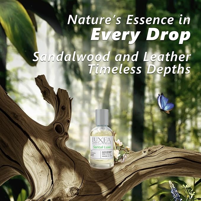 Sandalwood Perfumes for Women, Inspired by S.an_tal 33 Perfume for Men, Cost-effective Enhanced Scents Pheromone Perfume Spicy Sandalwood Scent-1.7FL Oz（Santal Luxe）