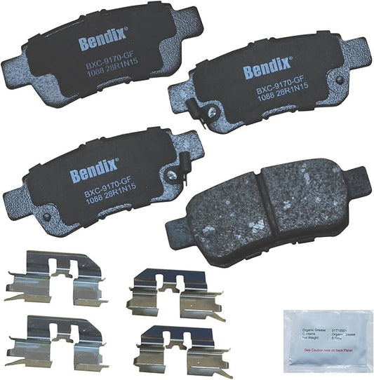 Bendix Priority1 CFC1088 Ceramic Rear Brake Pads for Honda Odyssey 2010-2005