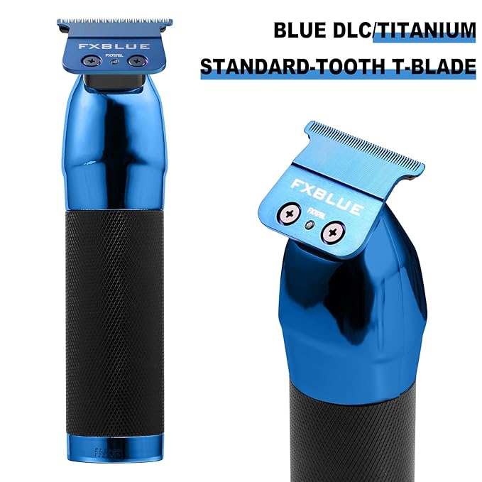 FX707BL Replacement Blades for All FX787 & FX726 Trimmers, GOTTOG FXBLUE Zero-Gapped Replacement Blades Compatible with BaByli*s* Trimmer Blades (FX707BL) - Blue