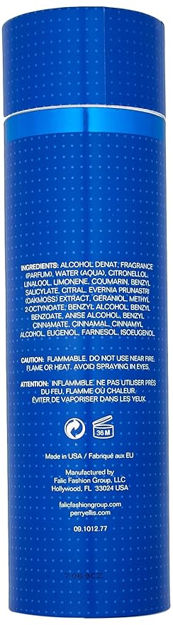 Perry Ellis 360 Very Blue For Men Eau De Toilette Spray 3.4 Ounce