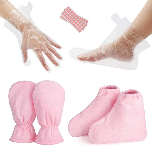 200pcs Paraffin Wax Bath Liners & Gloves Booties for Hand & Feet, Segbeauty Paraffin Bags for Hand & Foot, Paraffin Heated SPA Mittens Foot Liners for Hot Wax thera-py Paraffin Wax Machine
