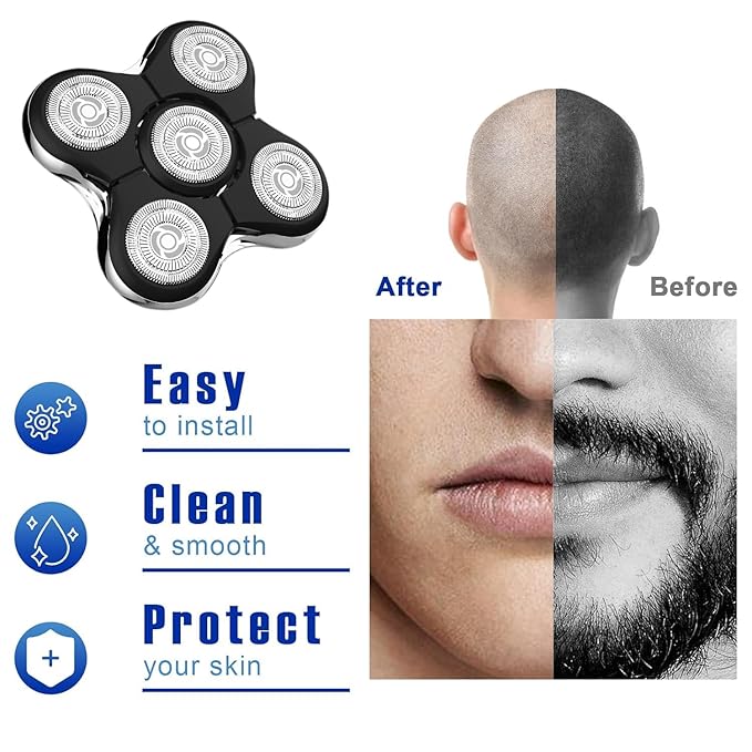 Pro Blades Shaver Replacement Head Compatible with Remington Balder Head Shaver Model XR7000,Stainless Steel Replacement Blades Precision Electric Shaving for Bald Men(2 pack)