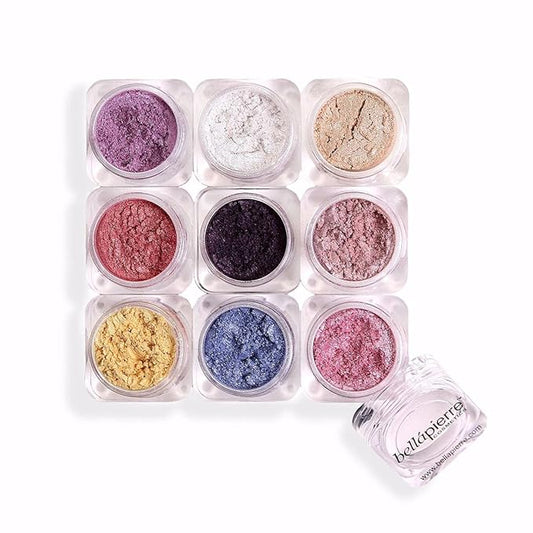 bellapierre Shimmer Powder 9 Stack | Paraben Free Eyeshadow | Vegan & Cruelty Free Eye Makeup - 9 Count - Astrid