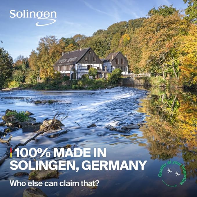 GERMANIKURE Professional Nail Clipper - FINOX Surgical Stainless Steel Manicure and Pedicure Tools in Leather Case- Ethically Made in Solingen Germany - Travel Size Nail Care