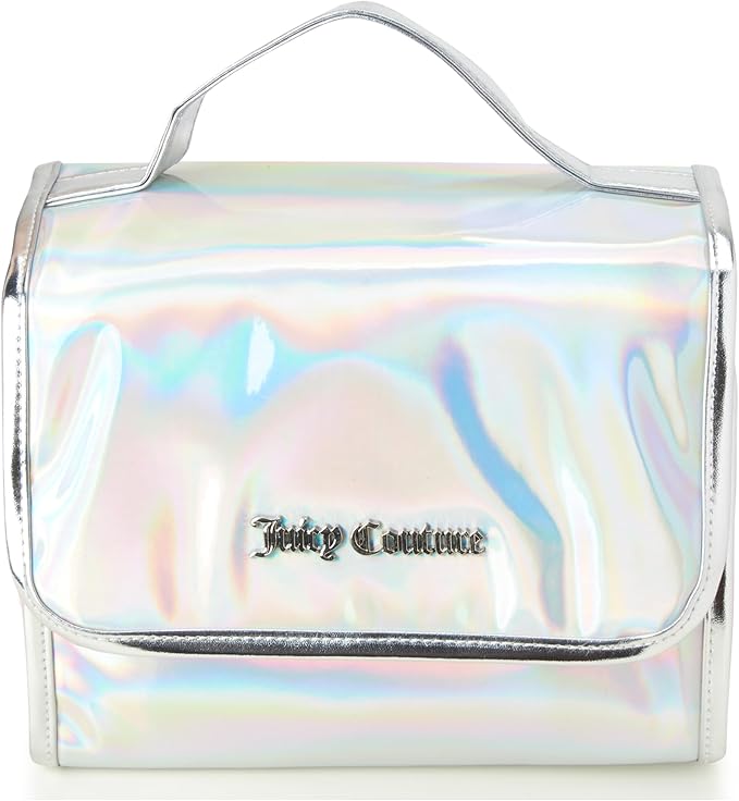 Juicy Couture Women's Toiletries Bag - Travel Makeup and Toiletries Hanging Organizer Set - Makeup Organizer Hanging Case Set, Multicolor