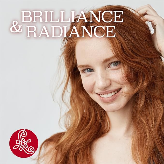 Luseta Red Hair Shampoo & Conditioner Set for Color Treated, Sulfate and Paraben Free for Copper Brightening, Strengthening Follicles With Pomegranate Extract 2 x 16.9oz