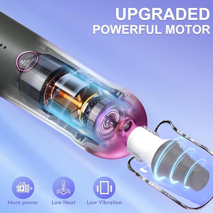 Professional Manicure Pedicure Nail File Kit: Eletorot 8 in 1 Electric Nail File Set, 5 Speeds Cordless Pedicure Tools for Feet Care, Rechargeable Toe Nail Grinder Cuticle, Gifts for Women Men Mom Dad