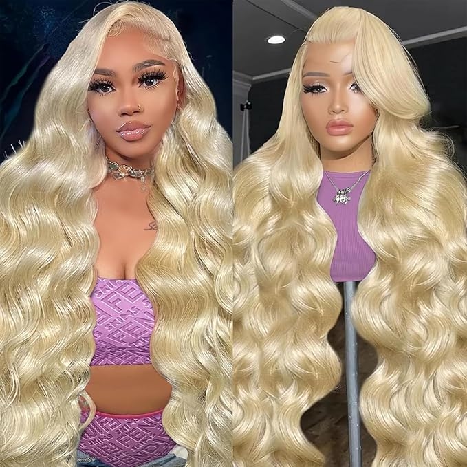 13x4 Blonde Wig Human Hair 613 Lace Front Wig Human Hair Pre Plucked with Baby Hair HD Lace Frontal Wigs Human Hair 200 Density Glueless Body Wave Lace Front Wigs Human Hair Colored Wigs 20 Inch