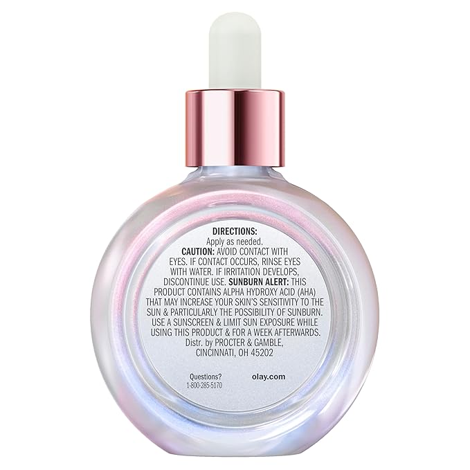 Olay Super Serum Night Repair for Face - Niacinamide, Peptide, Salicylic & Lactic Acid, Glycerin - Anti-Wrinkle, Dark Spot Reduction, Hydrating, Smooths Fine Lines, Skin Surface Renewal, 1.7 Oz